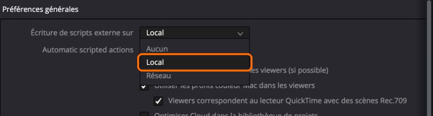 Les trois choix possibles : prends Local.